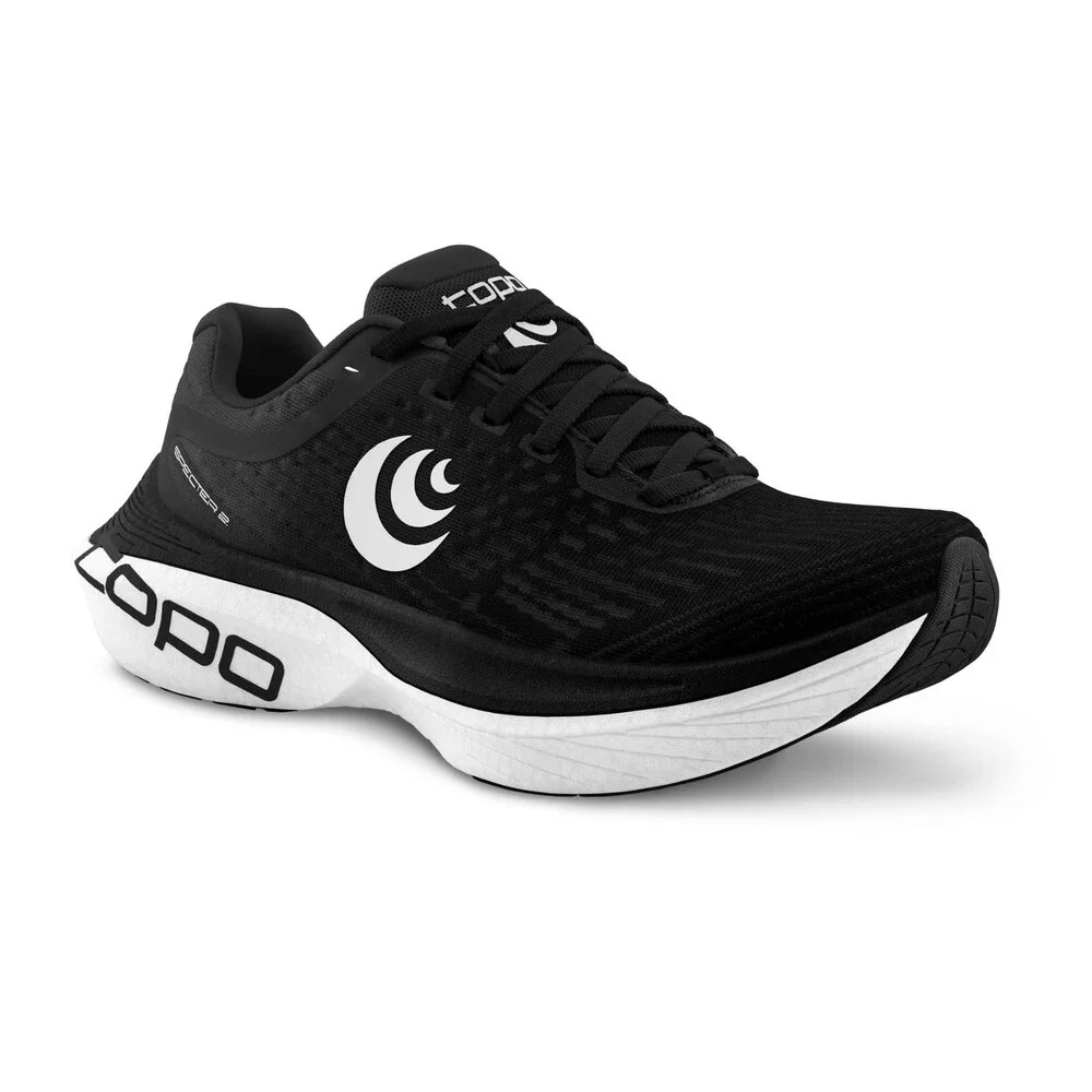 Topo Athletic Specter 2 Sneakers Men's 10.5 D Black White Running Shoes ZOGG3726